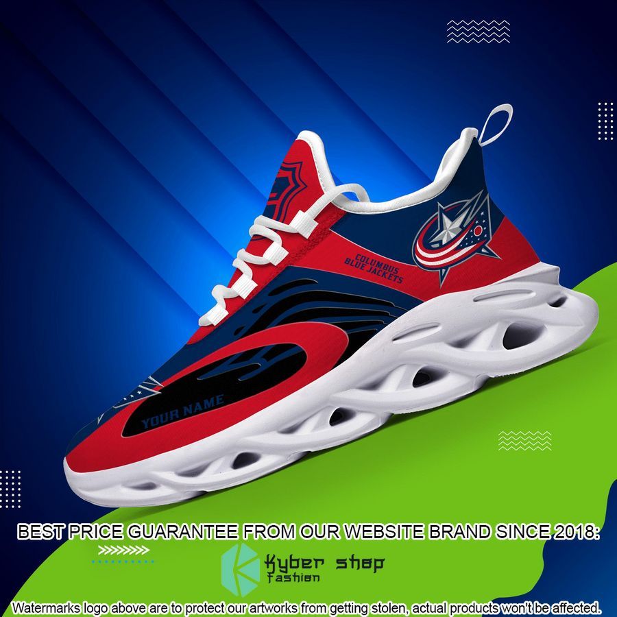 Personalized NHL Columbus Blue Jackets Clunky Max Soul Shoes 10