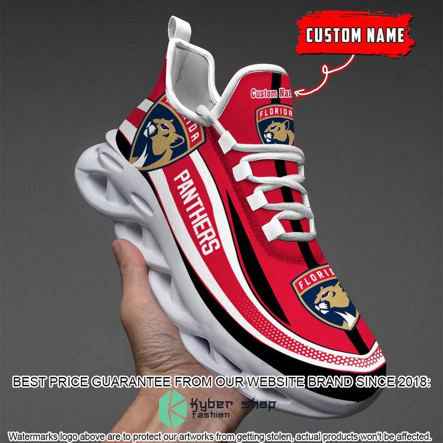 Personalized NHL Florida Panthers Red Clunky Max Soul Shoes 5