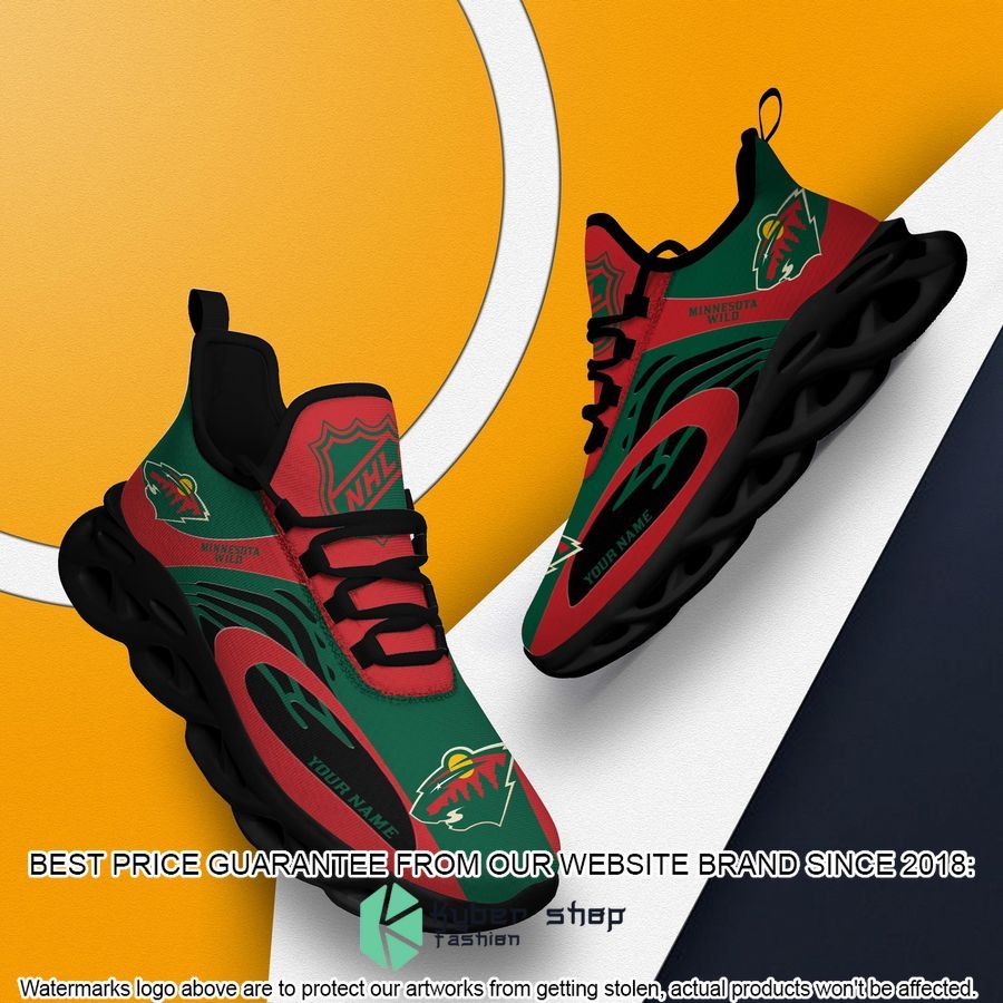 Personalized NHL Minnesota Wild Red Clunky Max Soul Shoes 14