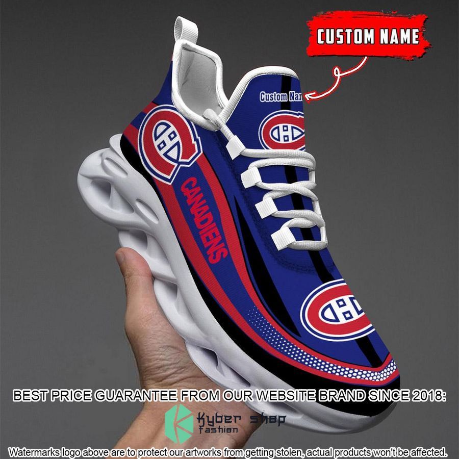 Personalized NHL Montreal Canadiens Blue Clunky Max Soul Shoes 5