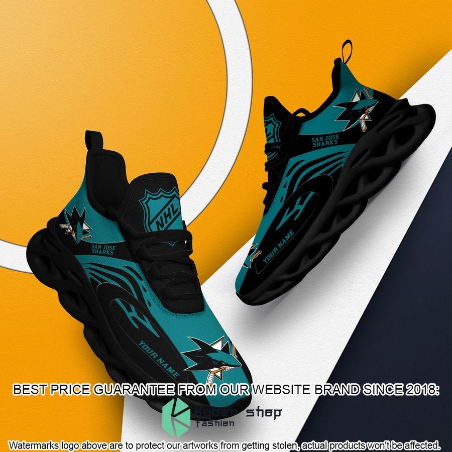 Personalized NHL San Jose Sharks Green Clunky Max Soul Shoes 12