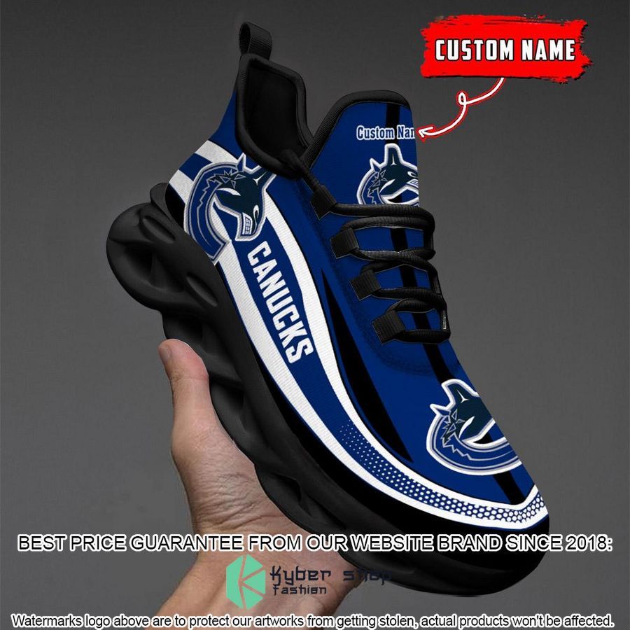 Personalized NHL Vancouver Canucks Navy Clunky Max Soul Shoes 4