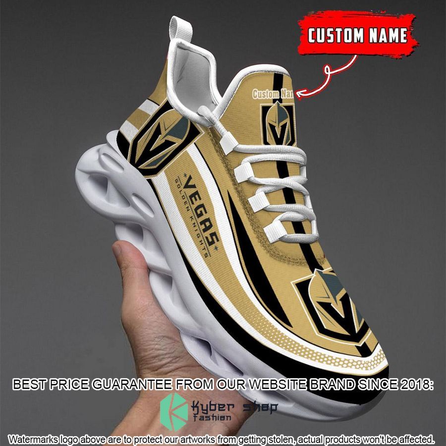 Personalized NHL Vegas Golden Knights Yellow Clunky Max Soul Shoes 5