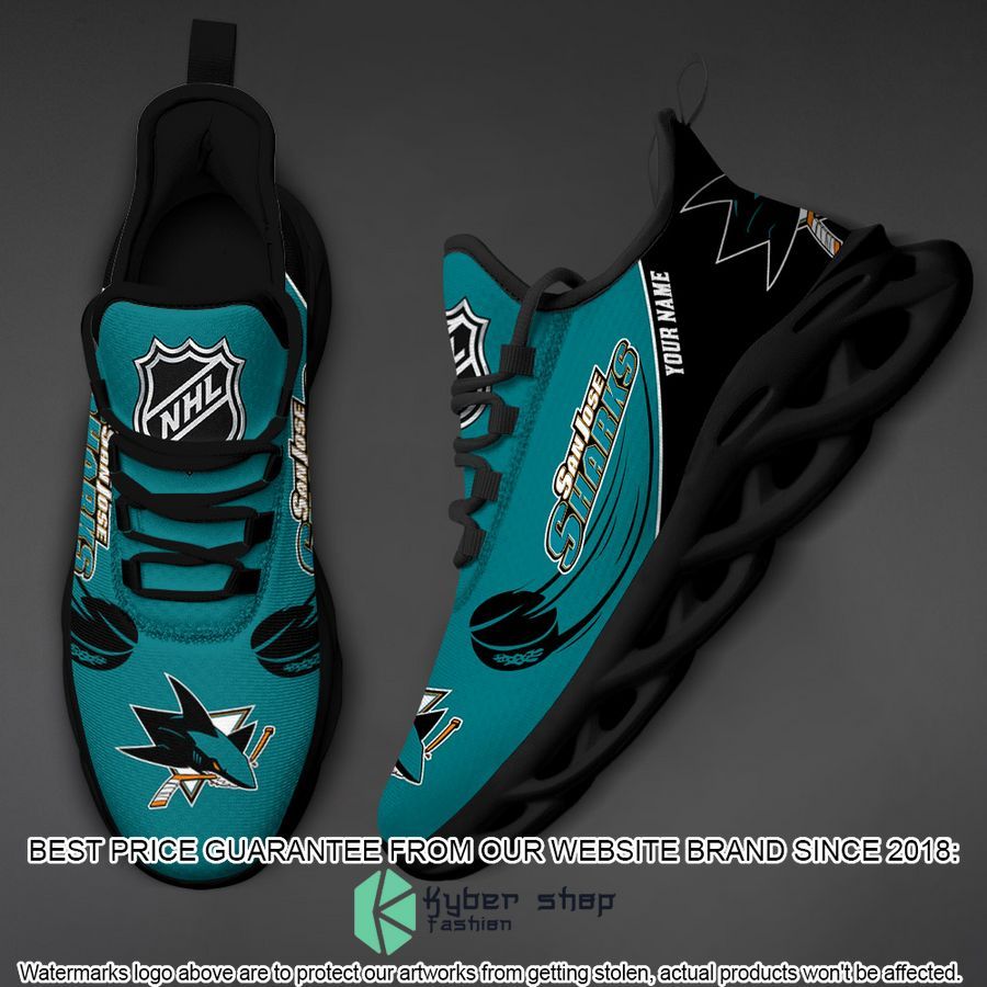 Personalized San Jose Sharks Clunky Max Soul Shoes 6
