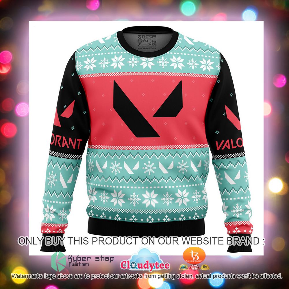 Play As One Valorant Ugly Christmas Sweater 12