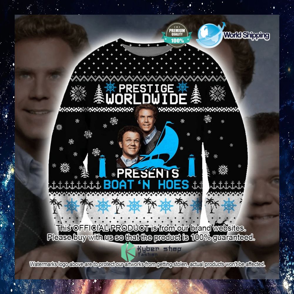 Prestige Worldwide Presents Boat'N Hoes Christmas Sweater Word3