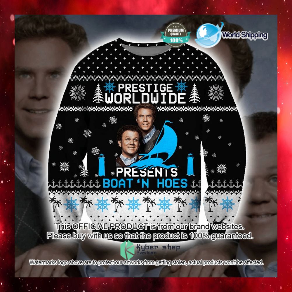 Prestige Worldwide Presents Boat'N Hoes Christmas Sweater Word3