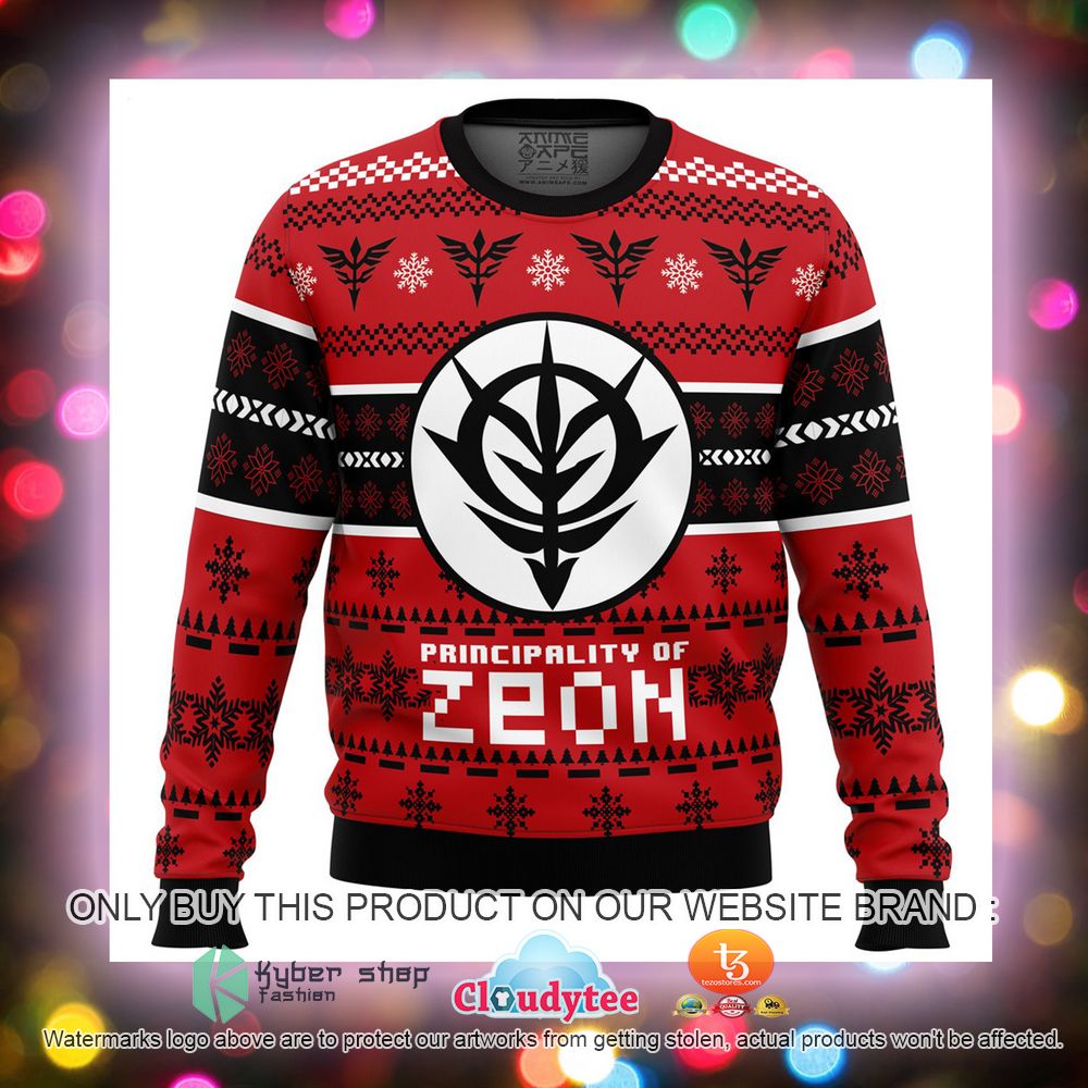 Principality Of Zeoh The Gundam Ugly Christmas Sweater 8