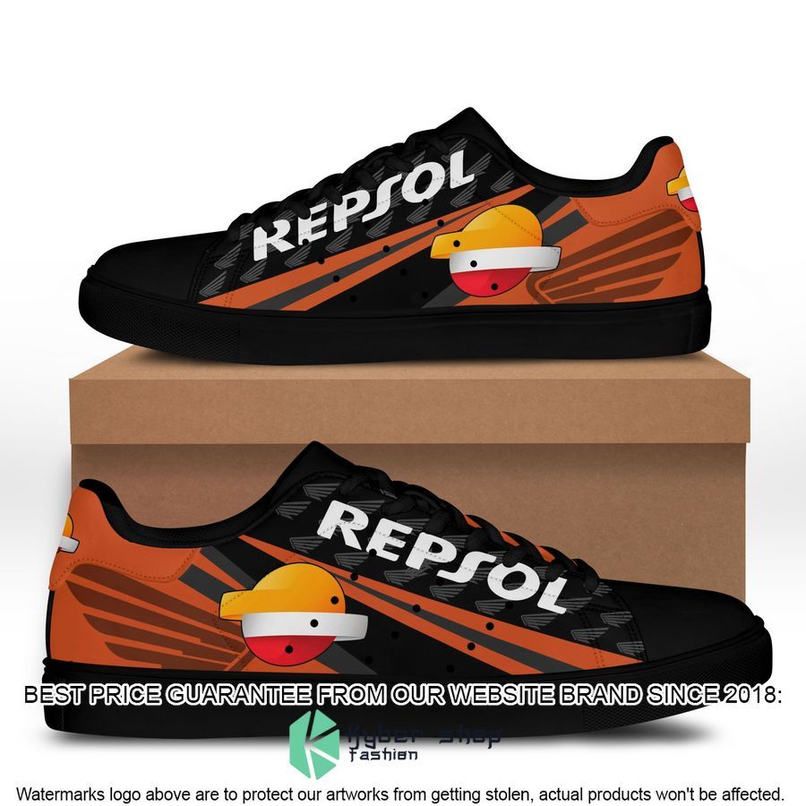 Repsol Honda Orange Stan Smith Shoes 4