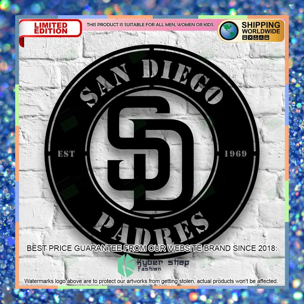 San Diego Padres Metal Sign - Led Light Sign 18