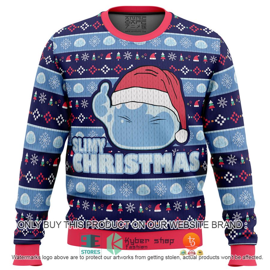NEW Slimy Christmas That time I got reincarnated as a slime Christmas Sweater 45