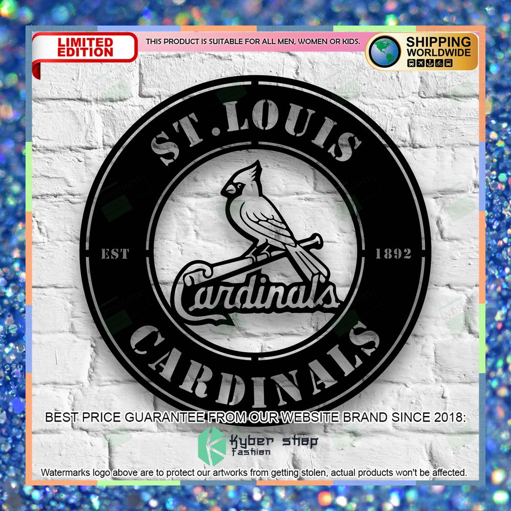 St. Louis Cardinals Metal Sign - Led Light Sign 8