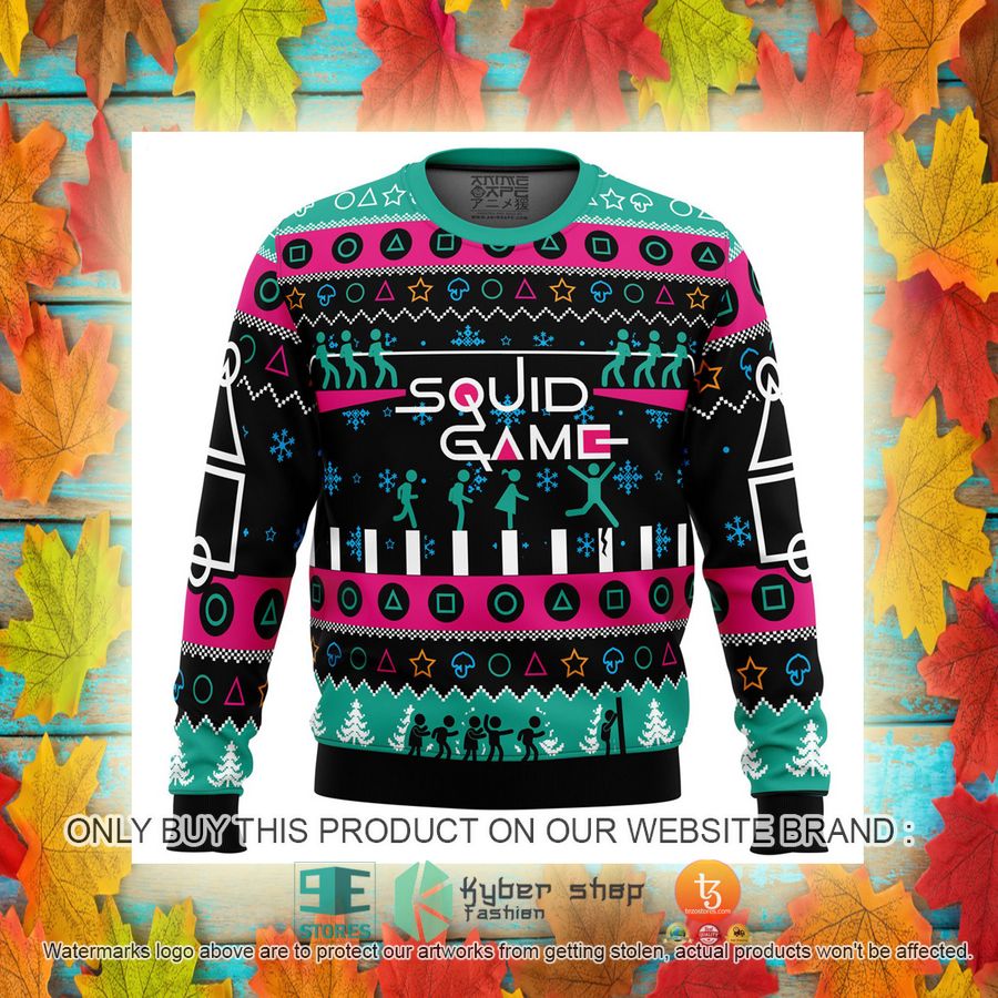 NEW The Game is On Squid Game Christmas Sweater 11