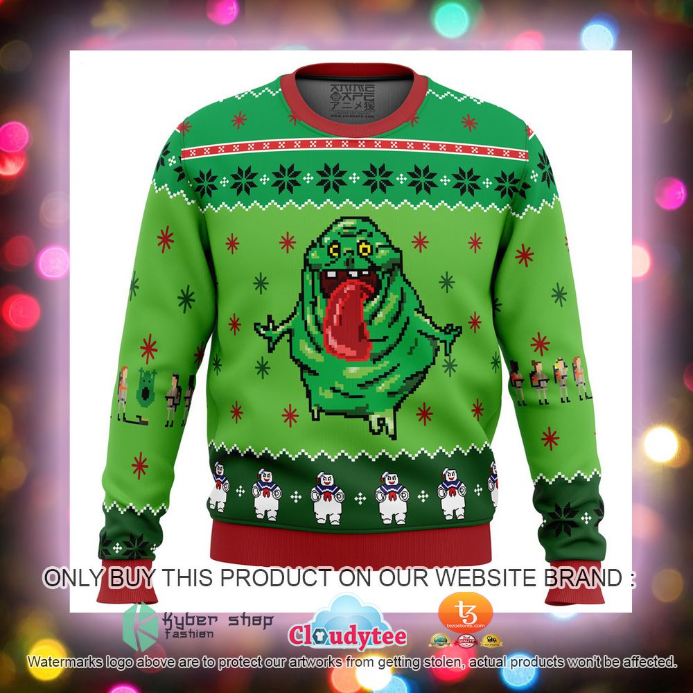 The Real Ghostbusters Ugly Christmas Sweater 9