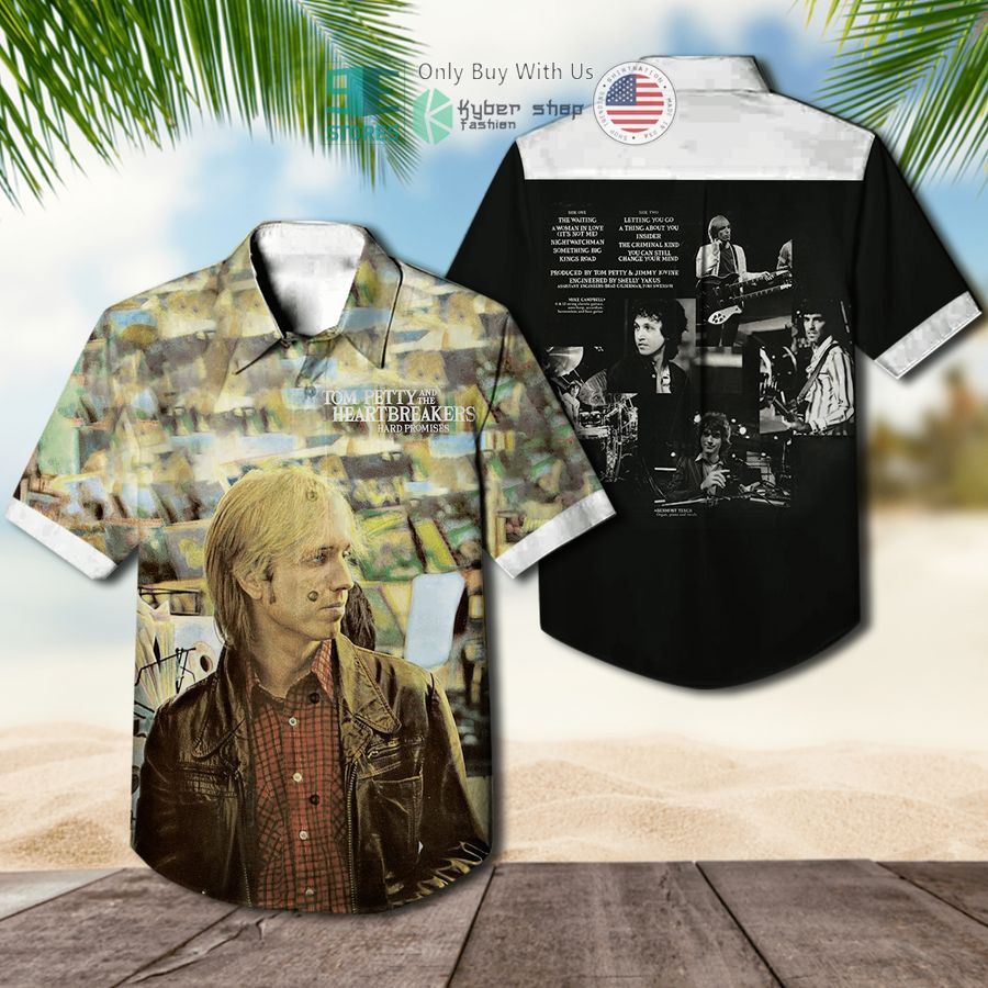 NEW Tom Petty and the Heartbreakers Hard Promises Album Hawaii Shirt 2