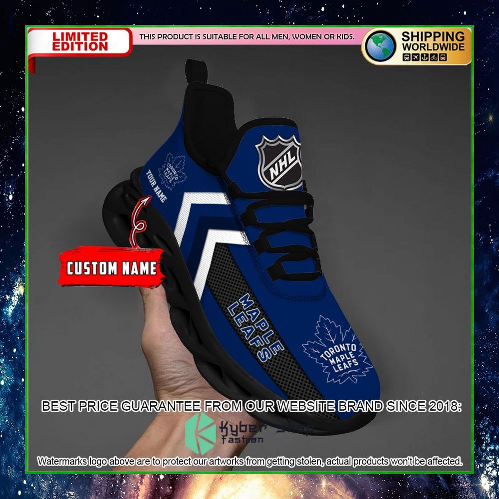 Toronto Maple Leafs Custom Name Clunky Max Soul Shoes 25