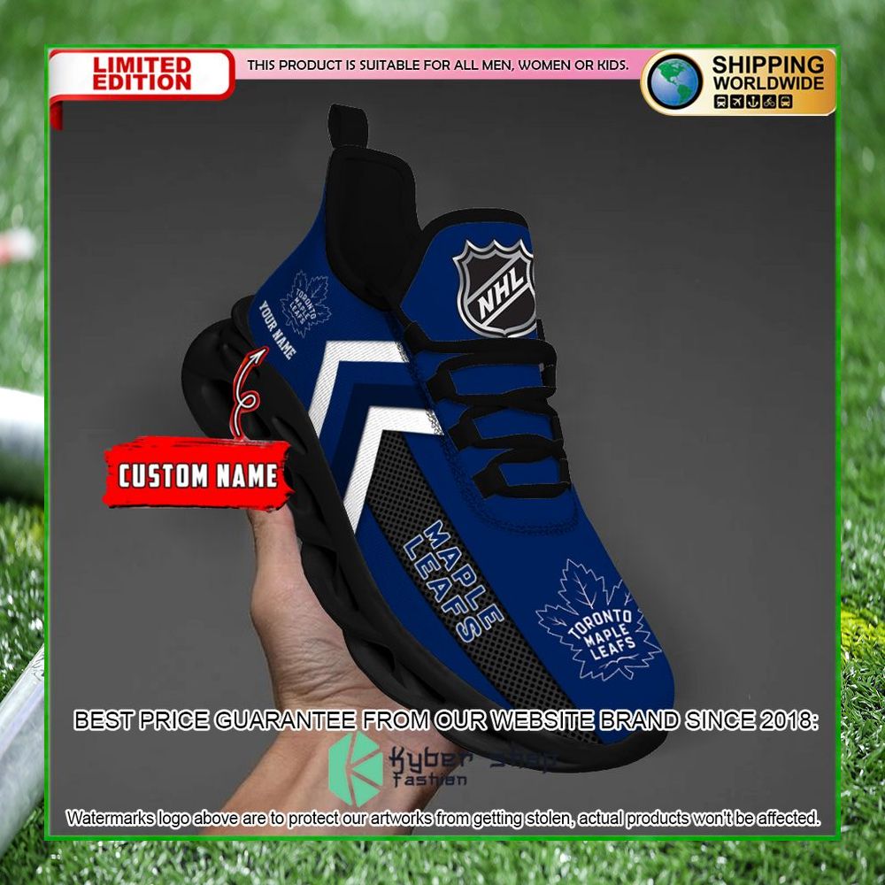 Toronto Maple Leafs Custom Name Clunky Max Soul Shoes 21