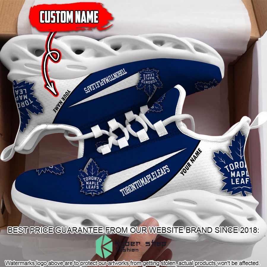 Toronto Maple Leafs Custom Name Clunky Max Soul Shoes 4