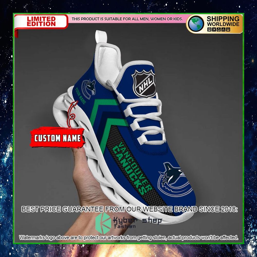 Vancouver Canucks Custom Name Clunky Max Soul Shoes 39