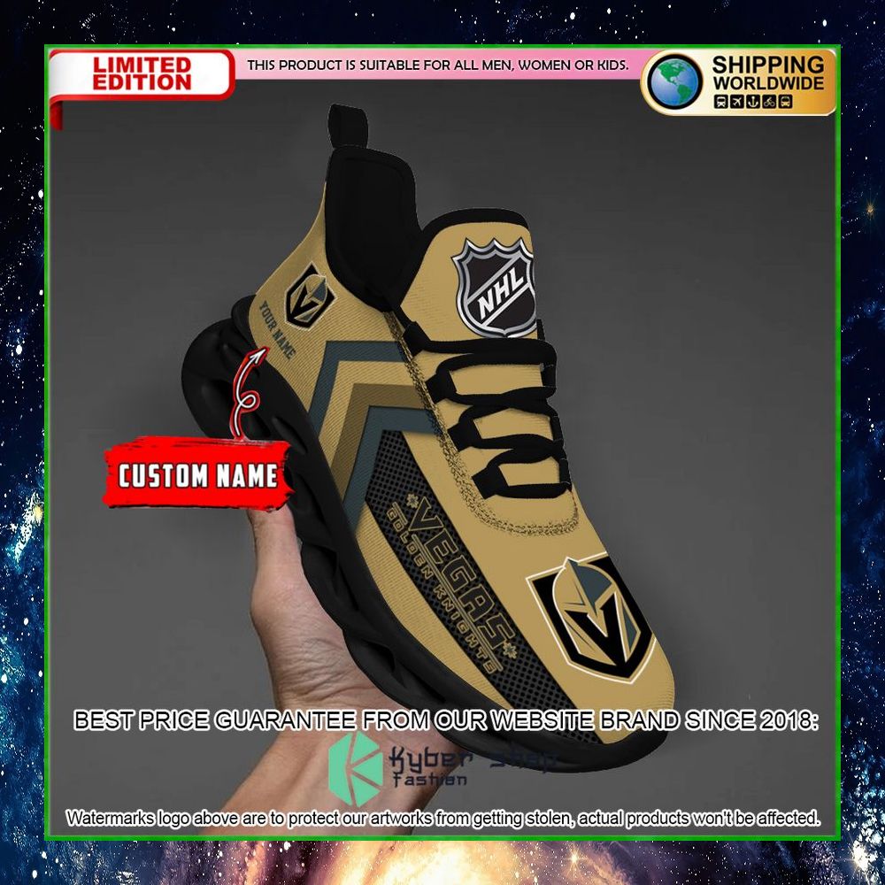 Vegas Golden Knights Custom Name Clunky Max Soul Shoes 34
