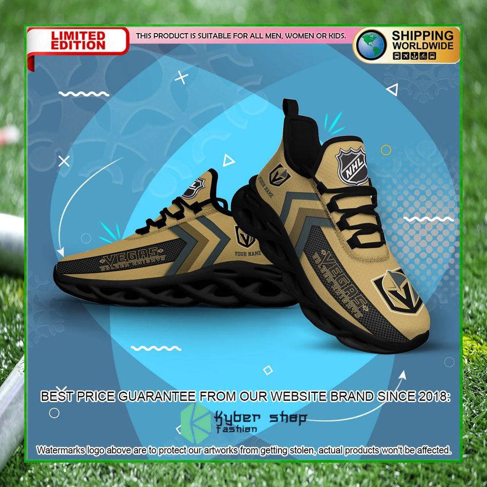 Vegas Golden Knights Custom Name Clunky Max Soul Shoes 20
