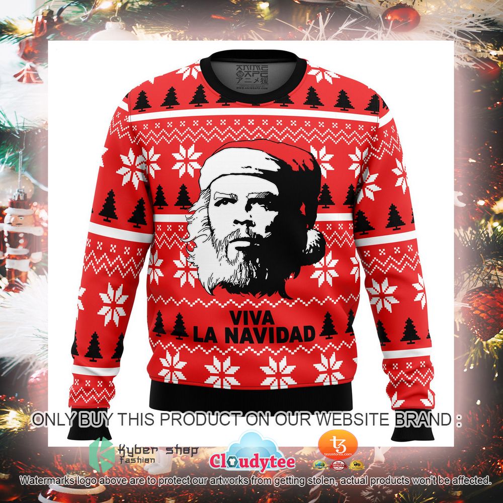 Viva La Navidad Che Guevara Ugly Christmas Sweater 2