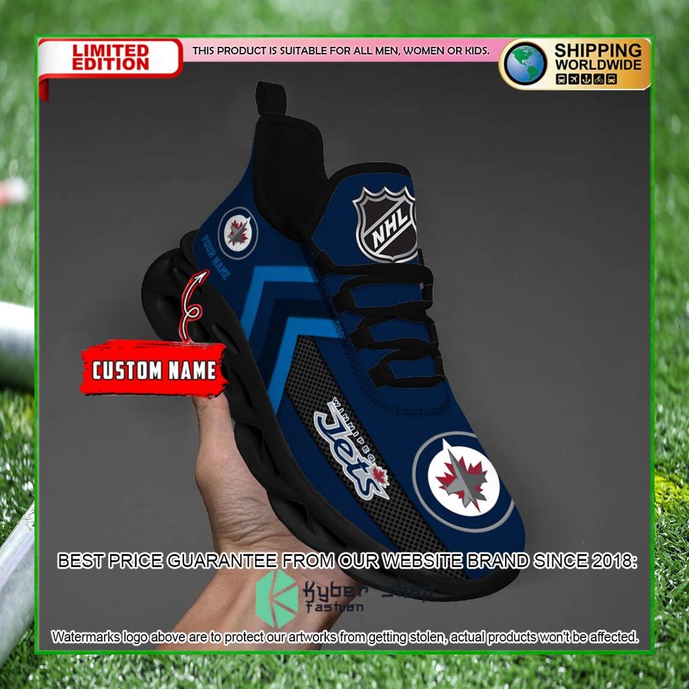 Winnipeg Jets Custom Name Clunky Max Soul Shoes 32