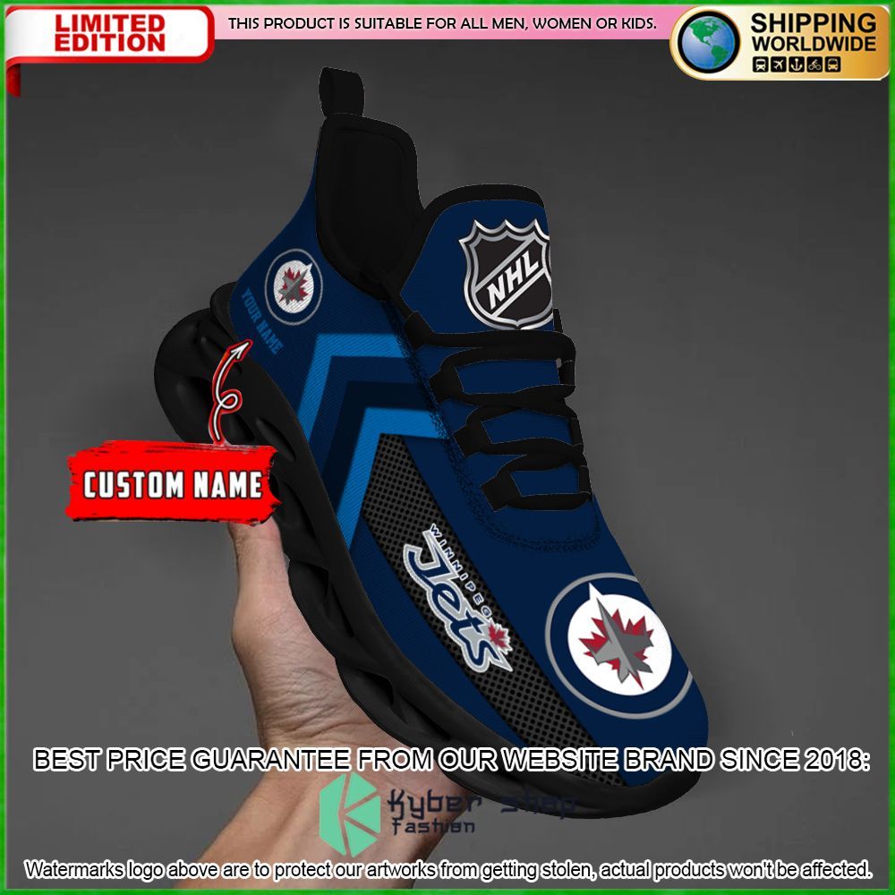 Winnipeg Jets Custom Name Clunky Max Soul Shoes 17