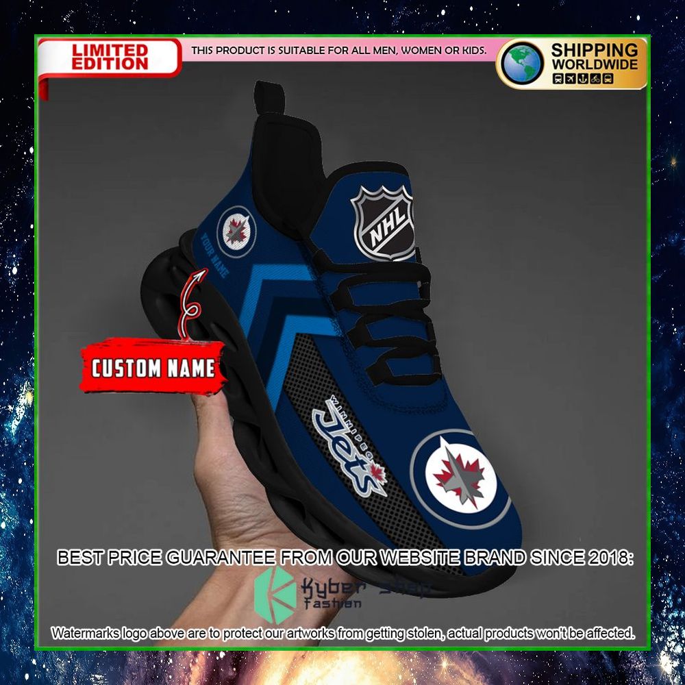 Winnipeg Jets Custom Name Clunky Max Soul Shoes 25