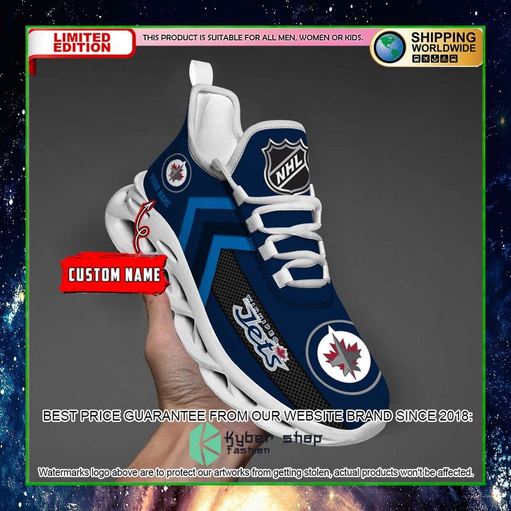 Winnipeg Jets Custom Name Clunky Max Soul Shoes 39