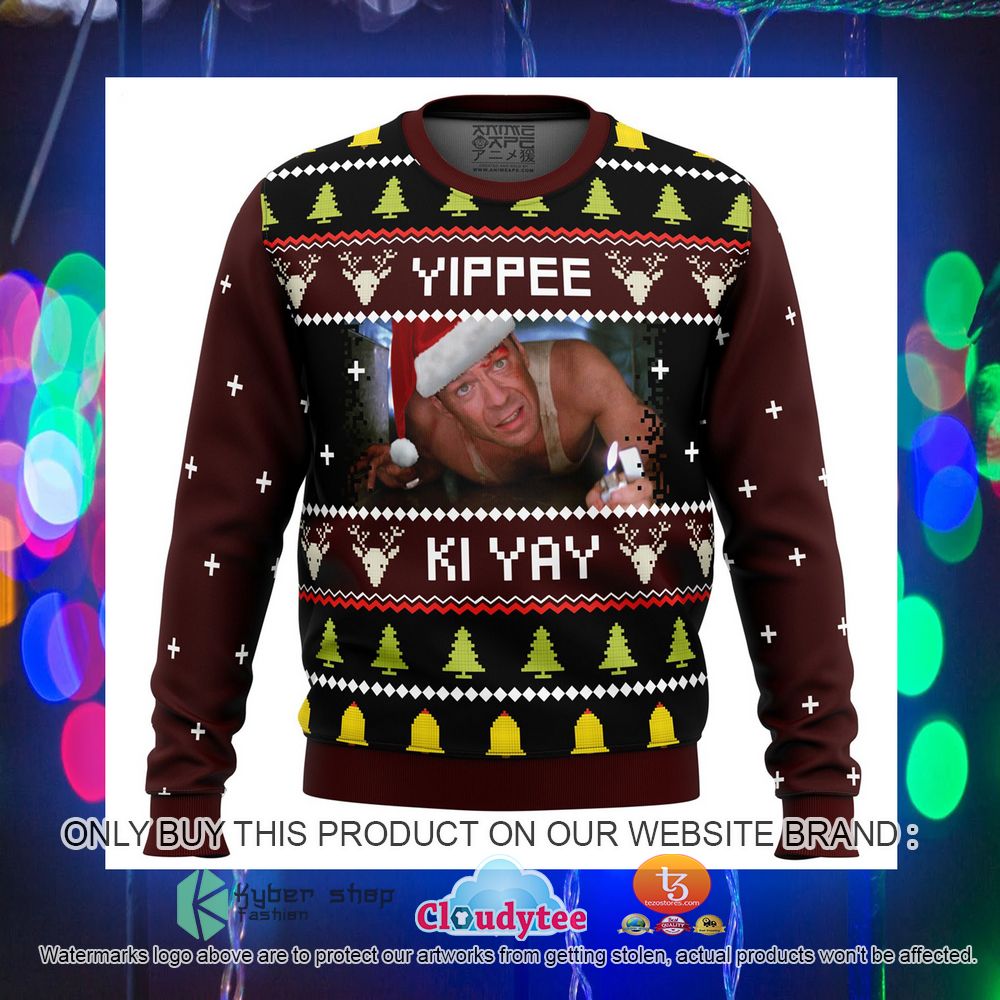 Yippee Ki Yay Ugly Christmas Sweater 4